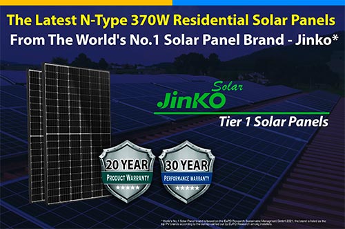 jinko 370W N-type solar panel