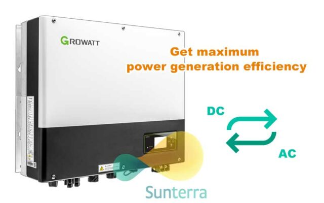 Get maximum power generation efficiency DC to AC