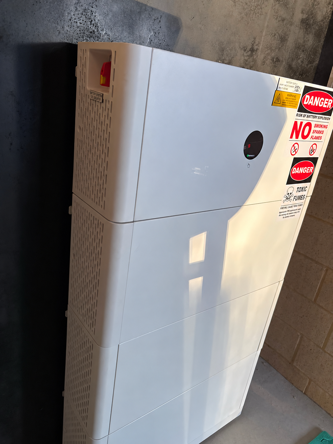 Growatt battery installed at the family home