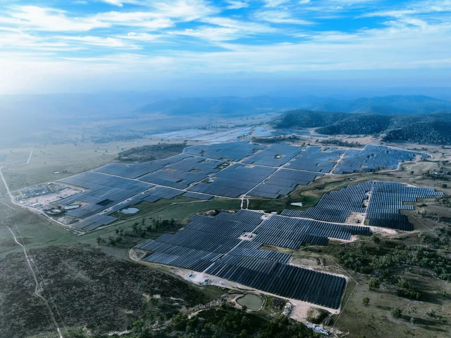 Ground-mounted solar farm